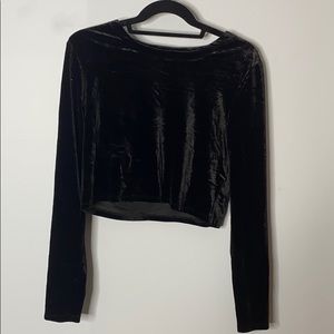 Velvet Crop Top